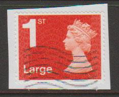 GB QE II Machin SG U2960a - 1st vermillion  Large - MA14 - No Source Code