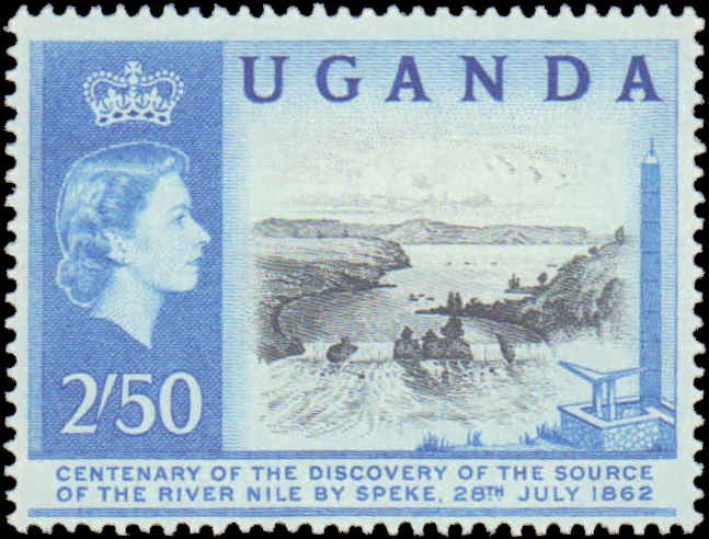 Uganda  #79-82, Complete Set(4), 1902, Never Hinged