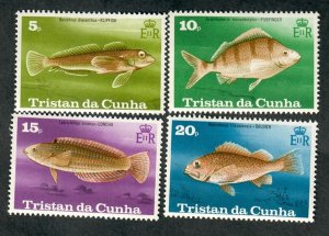 Tristan da Cunha #243 - 246 set of MNH singles