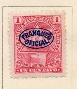 Nicaragua 1899 Early Issue Fine Mint Hinged 1c. Optd 173180