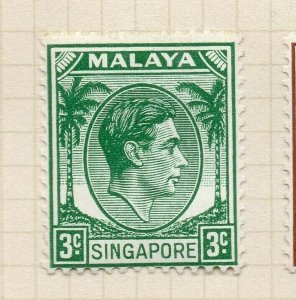 Malaya Singapore 1948-52 Early Issue Fine Mint Hinged 3c. NW-197184