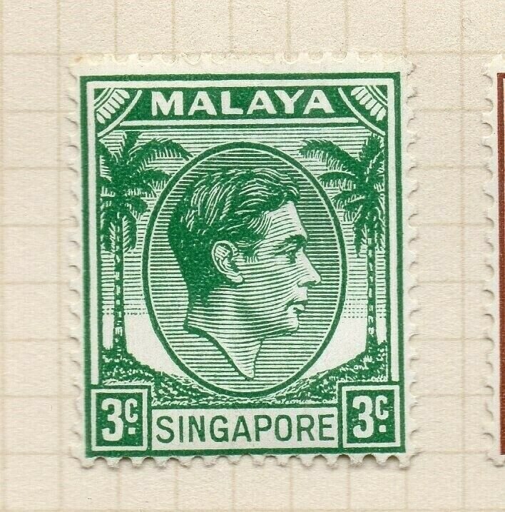 Malaya Singapore 1948-52 Early Issue Fine Mint Hinged 3c. NW-197184