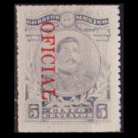 MEXICO 1921 - Scott# O138 Pres.Herrera 5c NH