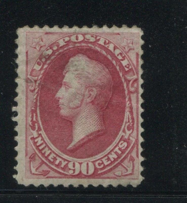 1872 US Stamp #155 90c Mint Disturbed Gum F/VF Catalogue Value $5000 Certified