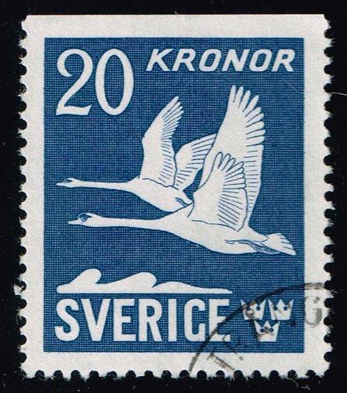 Sweden #C8 Flying Swans; Used (0.65)