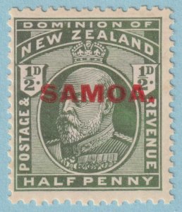 SAMOA 114  MINT HINGED OG * DARK GREEN COLOR VARIETY / ERROR - VERY FINE! - R323