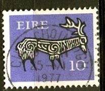 Ireland; 1976: Sc. # 398: O/Used UnWmk. Single Stamp