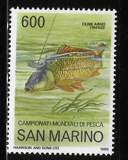 San Marino 1985 World Angling Championships Fish Sc 1093 MNH A1436