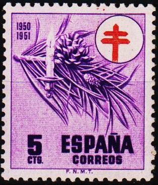 Spain. 1950 5c S.G.1152 Unmounted Mint