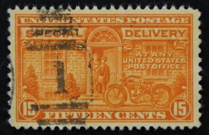 U.S. Used Stamp Scott #E16 15c Special Delivery, Superb. 1 Duplex Cancel. Gem!