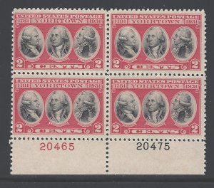 U. S. Sc 703 mint NH P# Block (BL)