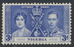 Nigeria  SG 48  SC# 52  MH Coronation 1937 please see scan