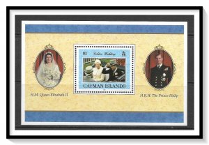 Cayman Islands #744 Golden Wedding Souvenir Sheet MNH