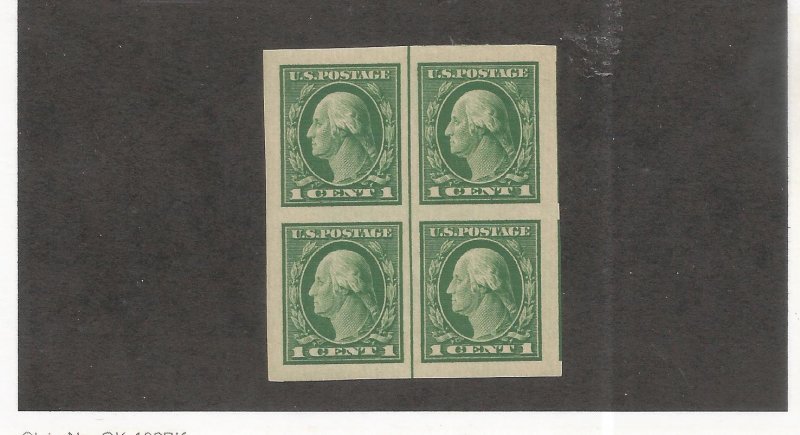 US SCOTT# 531, VERT. LINE BLOCK OF 4, MNH, OG