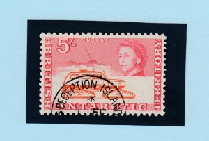 British Antarctic Territory QEII 1963/69 SG13 5/- Red VFU  BP9583