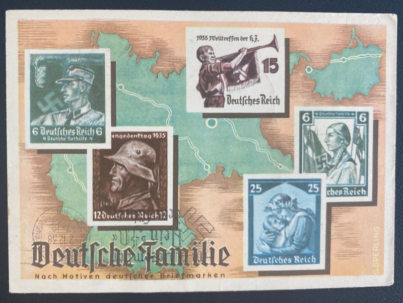 1938 Frankfurt Sudetenland Germany Graf Zeppelin II LZ 130 PC Cover To Leipzig