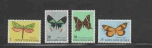 PAPUA NEW GUINEA #503-507 1979 MOTHS MINT VF LH O.G