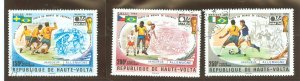 Burkina Faso (formerly Upper Volta) #C193-C195  Single (Complete Set) (Soccer)