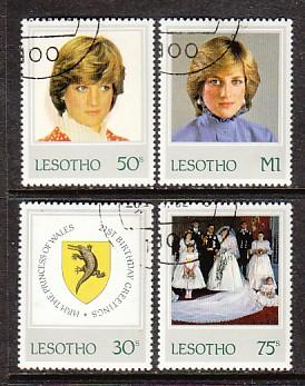 Lesotho Princess Diana 372-5 CTO VF NH