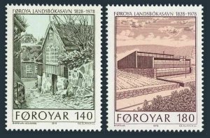 Faroe 39-40,MNH.Michel 39-40. Completion-New Library Building,1978.