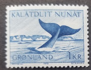 *FREE SHIP Greenland Definitive Fauna 1970 Whale Marine Life Mammal (stamp) MNH