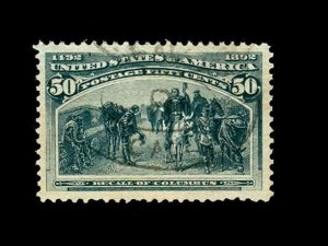 momen: US Stamps #240 Used XF Jumbo PF & PSE Certs