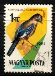 Bird, Eurasian Jay, Hungary SC#1429 used