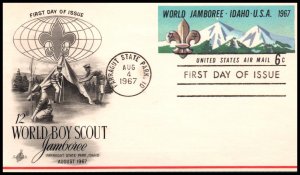 US UXC7 Boy Scouts Artcraft Postal Card U/A FDC