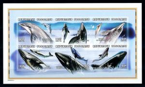 [75705] Togo 1997 Marine Life Whales Dolphins Imperf. Sheet MNH