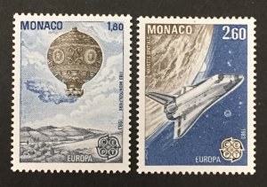 Monaco 1983 #1368-9, Europa, MNH.