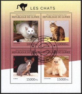Guinea 2014 Cats Sheet Used / CTO