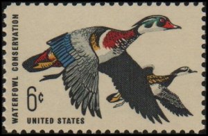 United States 1362 - Mint-NH - 6c Waterfowl Conservation / Wood Ducks (1968)