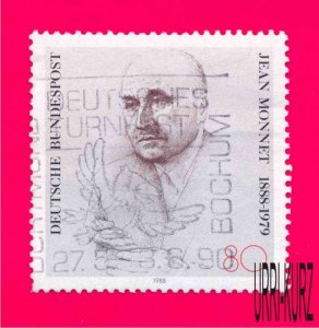 GERMANY 1988 Famous People Jean Monnet French Statesman 1v Sc1556 Mi1372 Used