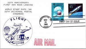 FDC 1989 - 20th Universal Postal Congress / Noyta CCCP - Washington, DC - F36775