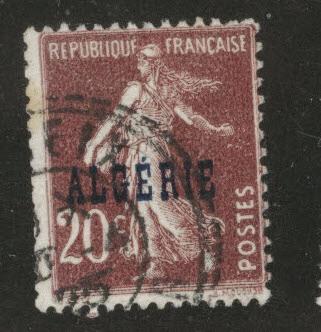 ALGERIA Scott 12 used stamp from 1924-1926 