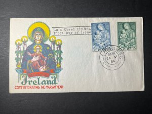 1954 Ireland First Day Cover FDC Dublin Madonna and Child The Marian Year