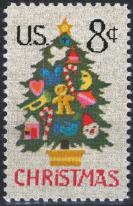 ZAYIX - 1973 US 1508 MNH Christmas Tree - Santa - Candy - Birds 021823-S23M