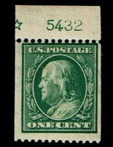 Scott #385 Fine-OG-VLH.