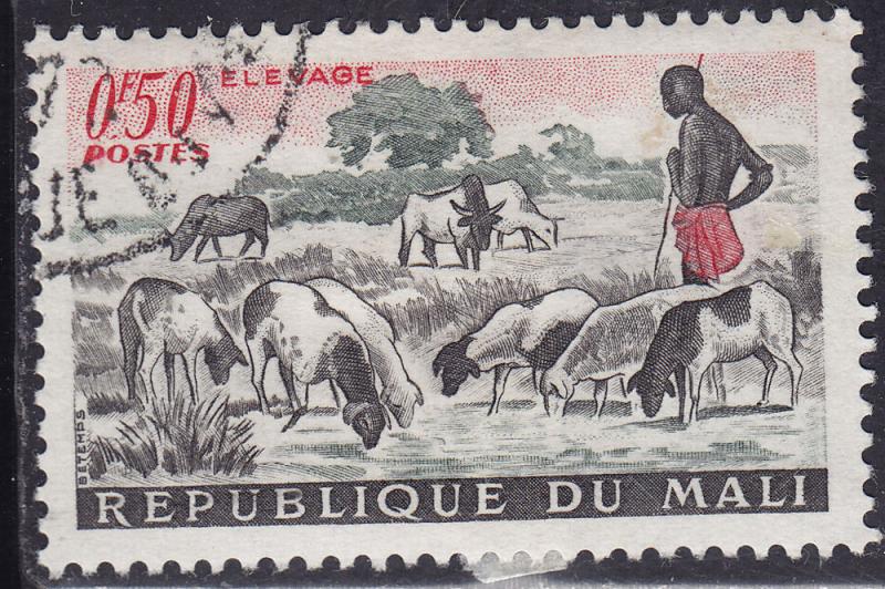 Mali 16 CTO 1961 Herding Sheep