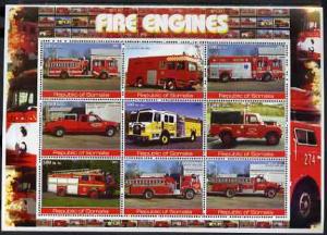 Somalia 2002 Fire Engines #2 perf sheetlet containing set...