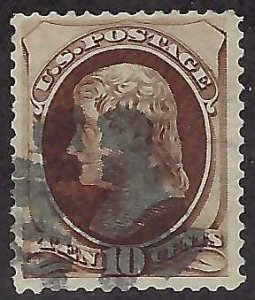 US Scott #139 Used F-VF APS Cert genuine with grill