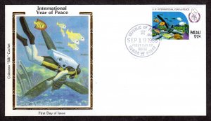 Palau  Scott # 110   FDC  Colorano Silk Cachet     Lot 220337