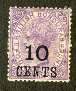 BRITISH HONDURAS 30 MH SCV $27.50 BIN $11.50 ROYALTY