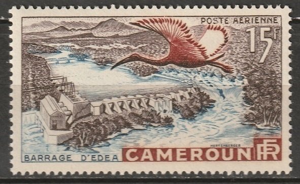 Cameroun 1953 Sc C31 Yt PA43 air post MNH** some toning