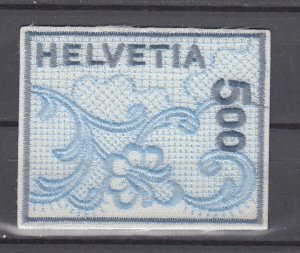 J48785 J LStamps 2000 switzerland set mnh #1075 embroidered