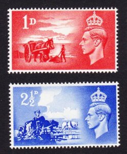 Great Britain Channel Islands Horses Third Anniversary of Liberation 2v 1948