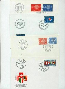 Switzerland 1958/2002 FDC Charity Patria Europa Covers Cards x 26(Tro167