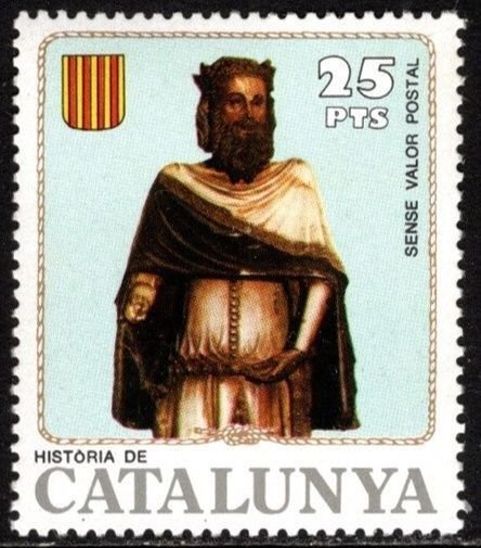 Vintage Spain Poster Stamps History of Catalonia Series Set/4 MNH