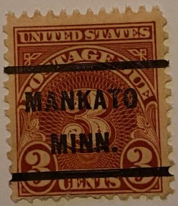 United States 1917-1931 Precancel Postage Due 121 Mint Stamps Lot