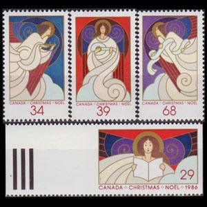 CANADA 1986 - Scott# 1113-6 Christmas Set of 4 NH